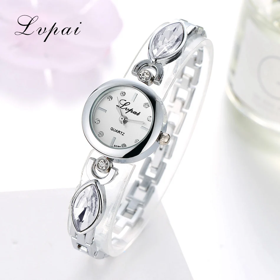 Новое Поступление Lvpai Люксовый Бренд Женщины Часы Браслет Платье Lady Gold Горный