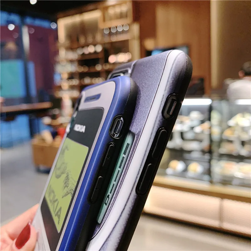 Забавный термополиуретановый чехол для телефона iPhone 6, 6s, 7, 8 Plus, Ретро стиль, Nokia, узорная мягкая задняя крышка для Apple iPhone X, XR, XS Max