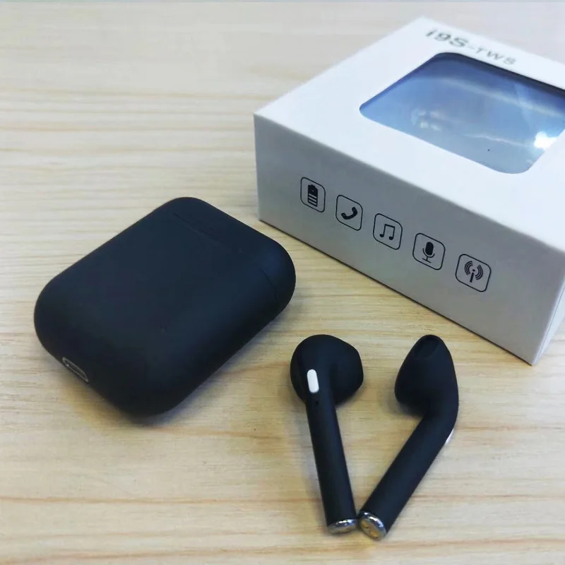 black(Pop-ups) I9s TWS 5,0 Беспроводной Bluetooth гарнитура стерео наушники с зарядный чехол для всех компьютеров, наушники для смартфона всплывающих окон - Цвет: black(Pop-ups)