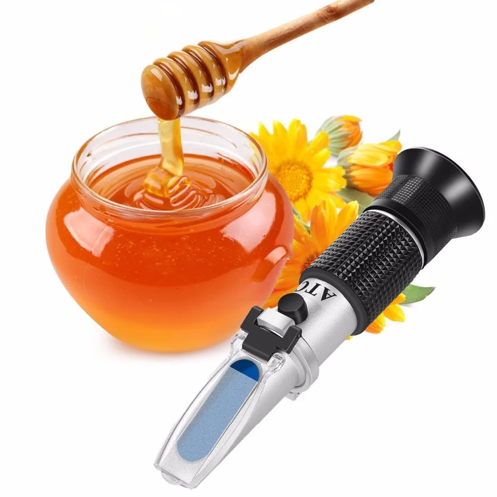 Рефрактометр ручной 58 ~ 92% БРИКС 38 43 дюймов (12 27%)|handheld refractometer|honey winebrix refractometer |