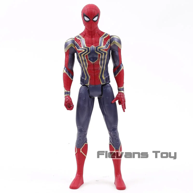 Iron Spider no box Marvel Titan Герой Мстители танос Черная пантера Капитан Америка Тор Железный человек паук халкбастер Халк фигурка 1" 30 см - Цвет: Iron Spider no box