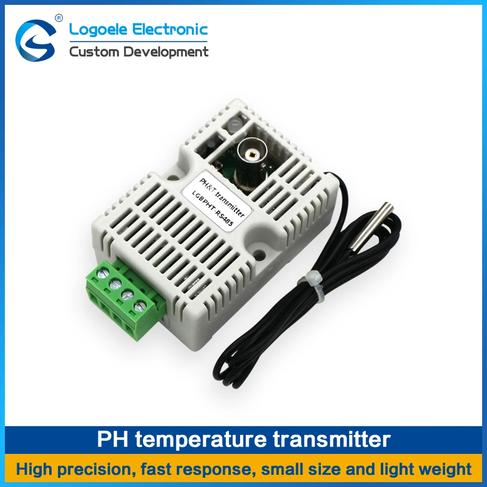 LOGOELE PH и контроллер температуры обнаружения модуль датчика RS485/4-20mA/0-10 В/0-5 в PH датчик температуры