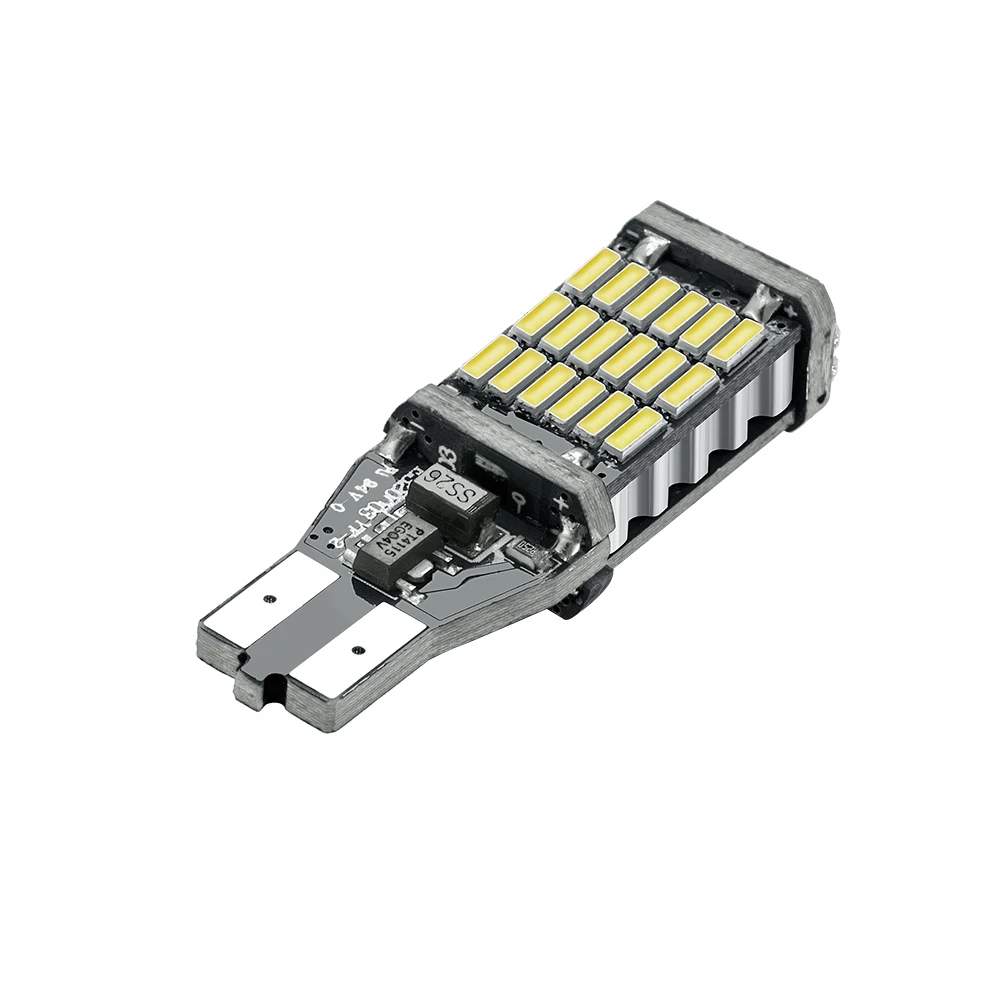 2 шт. супер яркий T15 W16W 921 45 SMD светодиодный 4014 автомобильный Canbus обратный