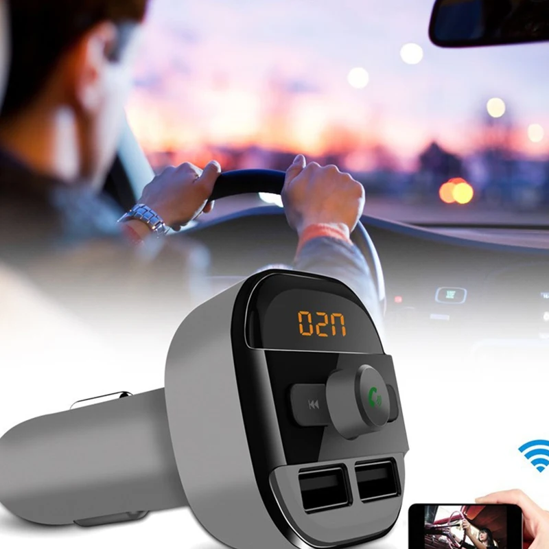 Автомобильный MP3 аудио плеер Bluetooth FM передатчик беспроводной модулятор комплект