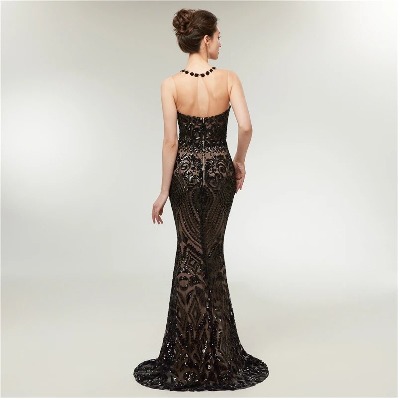 Forevergracedress черный цвет вечерние платья с блестками Элегантный Русалка официальная Вечеринка платья большого размера индивидуальный заказ