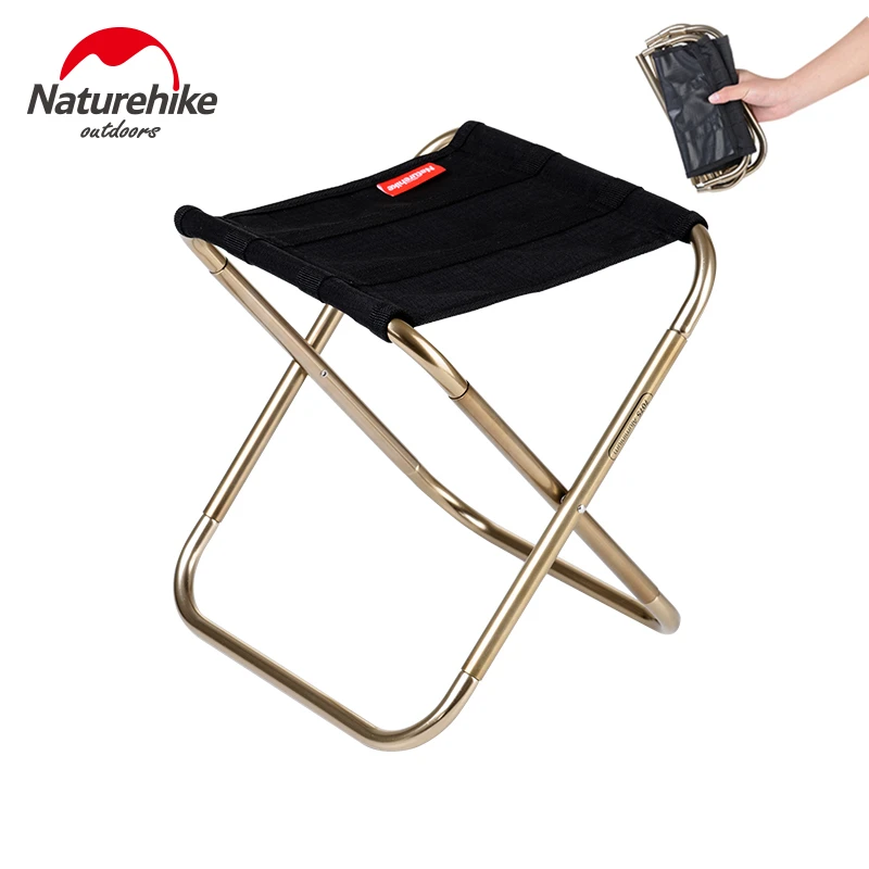 

Naturehike Lightweight Outdoor Compact Portable Aluminium Alloy Folding Fishing Stool Collapsible Camping Seats Hiking Stool