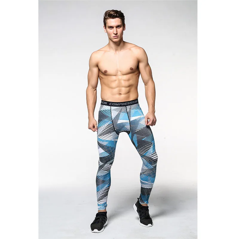 Мужские быстросохнущие колготки Detector для бега спортивные Леггинсы из молочного