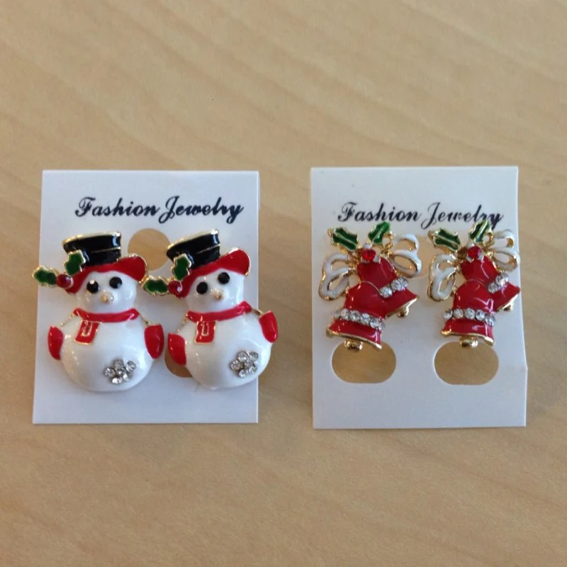 Новые модные женские туфли Санта Клаус Снеговик прекрасный дерево колокол