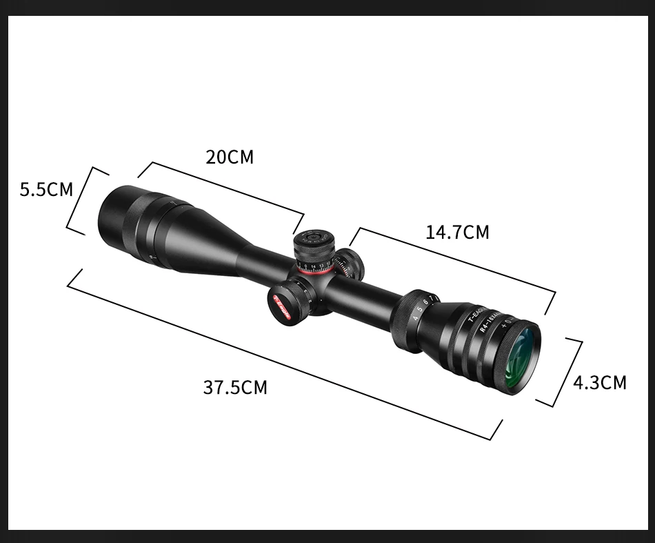 T-Eagle 4-16X44 AOE Riflescope красный зеленый Mil Dot сетка с подсветкой Tacticle прицел для охоты на открытом воздухе