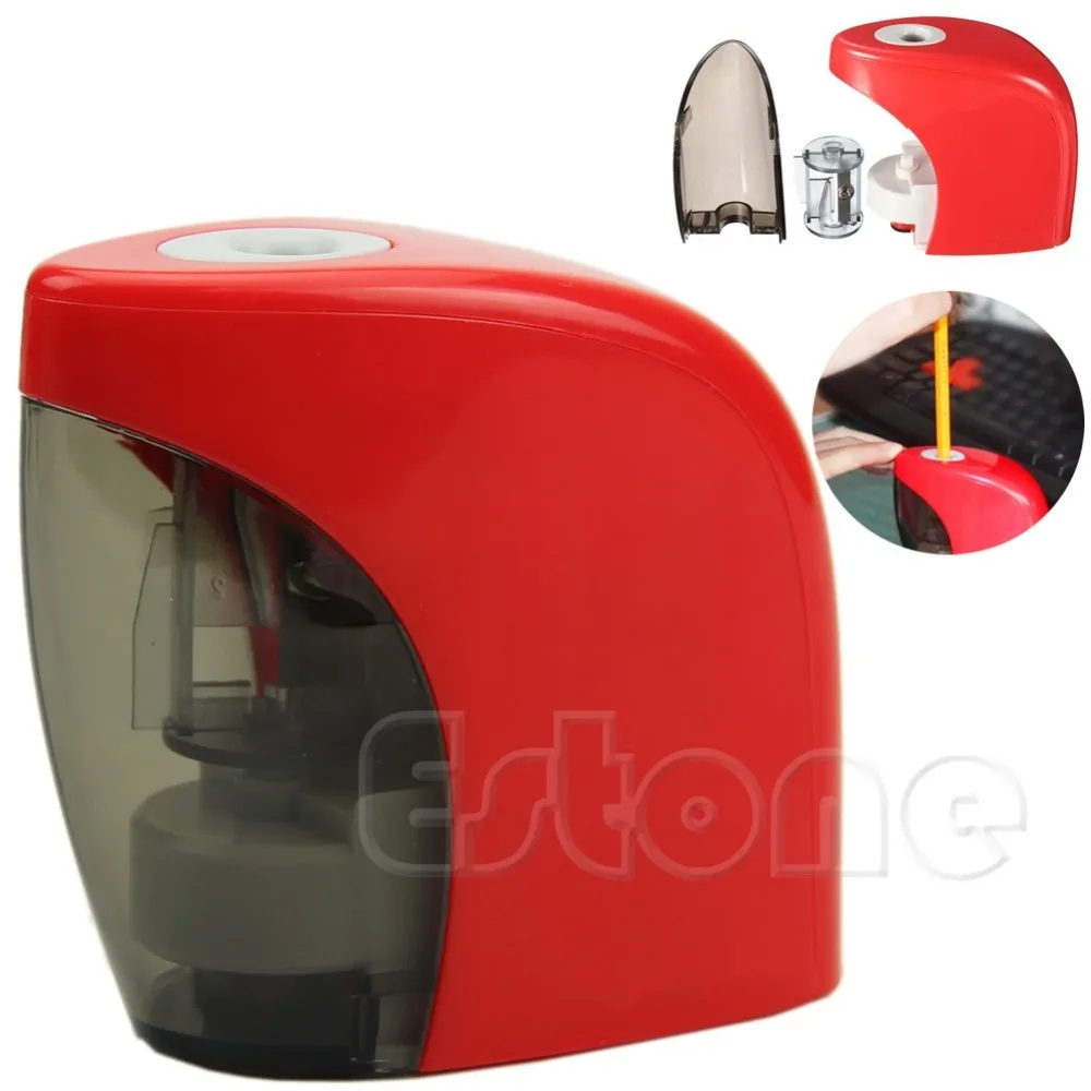 

Red Automatic Desktop Electric Touch Switch Home School Office Pencil Sharpener
