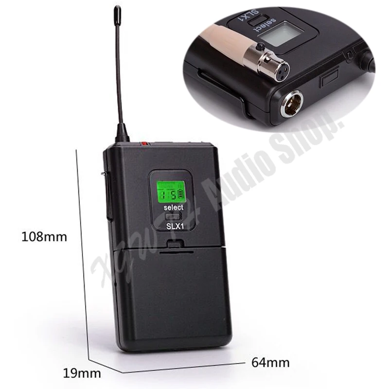 SLX24 SLX14 BETA58A DJ UHF Беспроводная микрофонная система с супер кардиоидным портативным корпусом нагрудный петличный микрофон наушники караоке микрофон