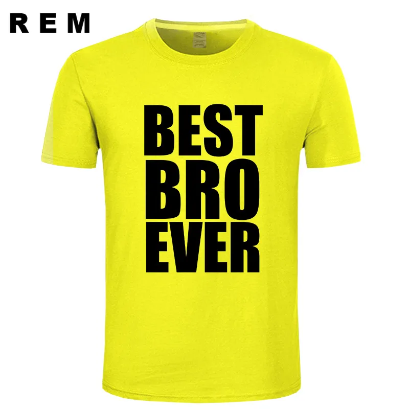 Новая футболка с надписью «Best Brother Ever», футболка, Футболка, большой маленький подарок, забавная классная футболка, футболка унисекс, больше размеров и цветов