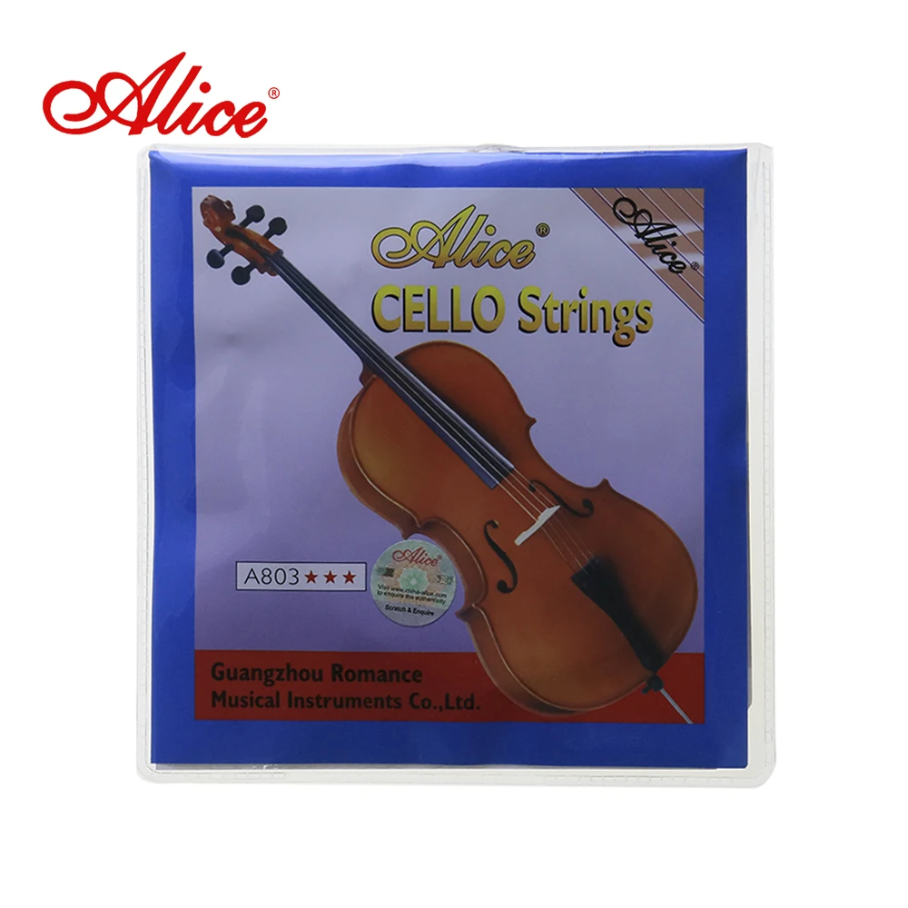 Алиса 1st 4th строки A803 Виолончель Строки Сталь Core и Никель Серебро ран|cello strings|strings