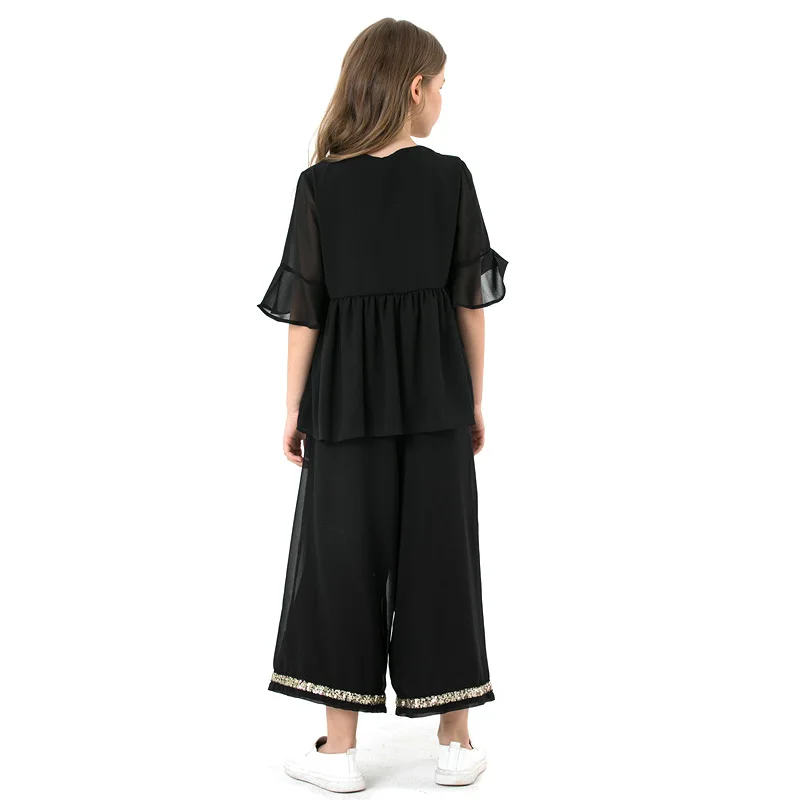 Комплект одежды для девочек на лето и весну футболка с короткими рукавами + штаны