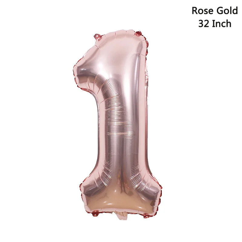 rose gold 1 Розово-золотистый воздушный шар, 16, 18, 20, 21 30th на день рождения воздушные шары для дня рождения буквенные баннеры номер баллоны из розового золота вечерние украшения - Цвет: rose gold 1