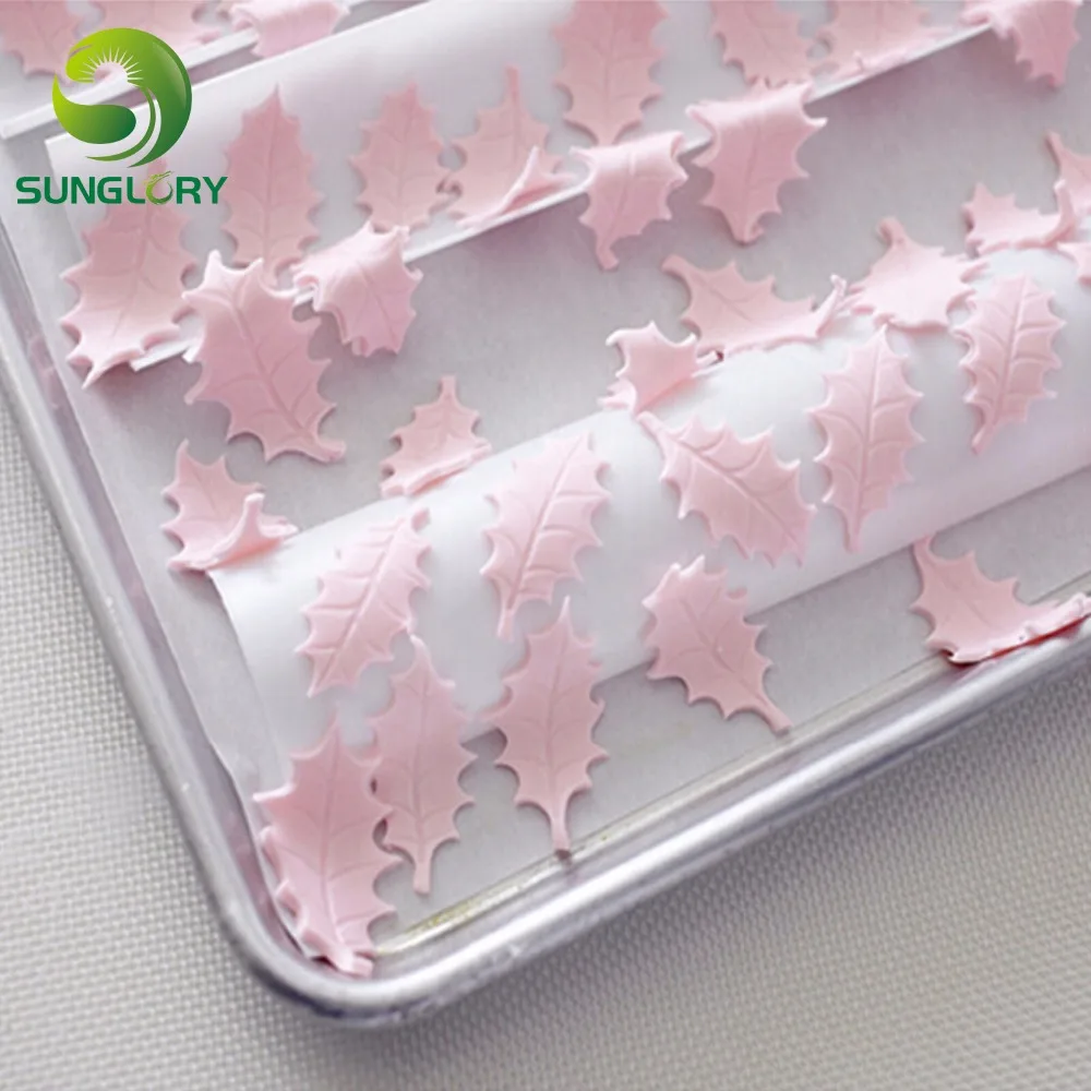Нержавеющая сталь 3 шт. Холли лист печенья Sugarcraft Рождество Cookie Mold торт украшение