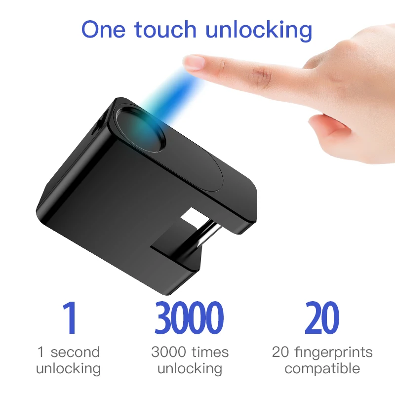 USB rechargeable Case Lock Smart Fingerprint Waterproof Security Door Luggage Bag closet | Безопасность и защита