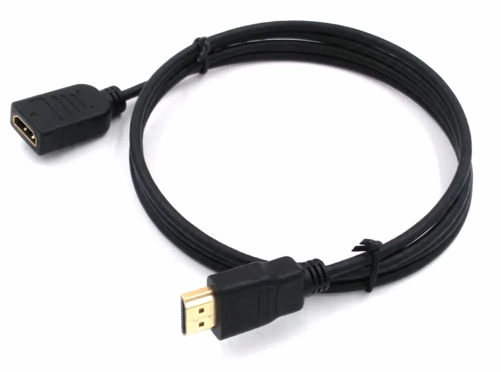 Кабель-удлинитель HDMI штекер-гнездо 30 см/50 см/1 м/2 м/3 м 3D 1 4 в Удлинительный кабель