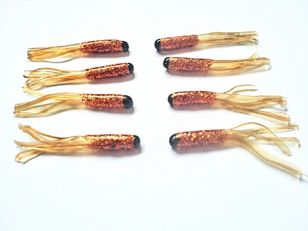 Бесплатная доставка 200 шт. приманки для рыбалки в виде червя с мягкой юбкой