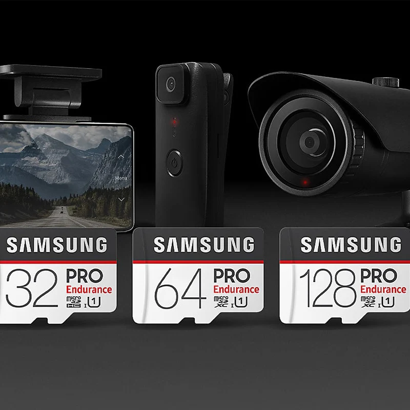 Карта памяти SAMSUNG PRO Endurance 256 ГБ 128 64 32 100 Мб/с Micro SD TF 100% оригинал|Карты памяти| |