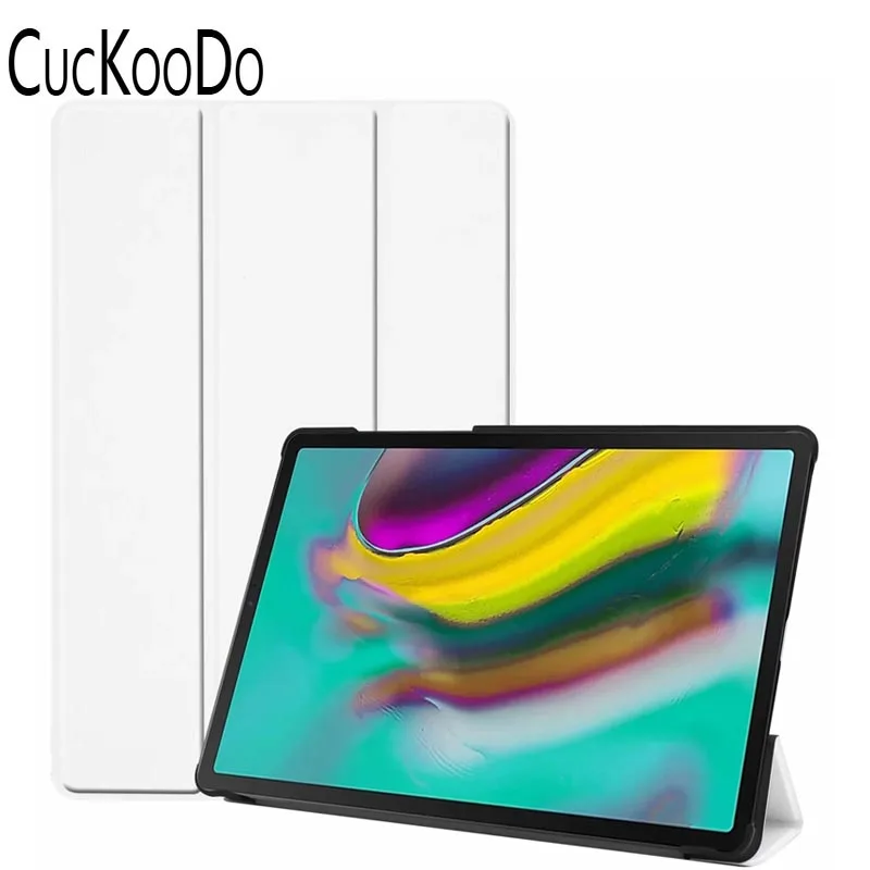 White Для Samsung Galaxy Tab S5e 10,5 ''чехол ультра тонкий легкий умный корпус стоящий чехол для Galaxy Tab S5e 10,5 дюймов T720 T725 - Цвет: White