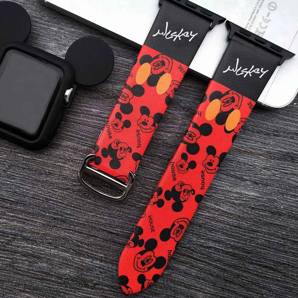 P Кожаный ремешок с принтом в стиле хип-хоп для Apple Watch 38 мм 40 мм модный мужской ремешок для Apple Watch 40 мм 44 мм серия 5 4 3 2 1 - Цвет ремешка: P