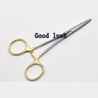 12 5cm golden color handle needle clamp medical pliers surgical forceps double eyelid cosmetic plastic surgery needle holder