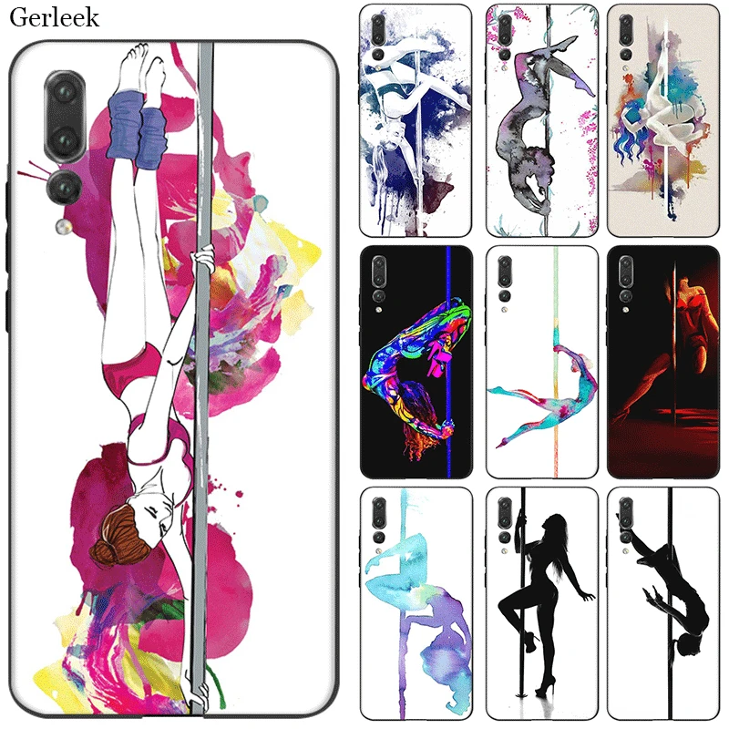 Силиконовый чехол для мобильного телефона Pole Dance Fitness Huawei Y5 Y6 Y7 Y9 Prime Mate 10 Nova 2i 2 3 3i 4