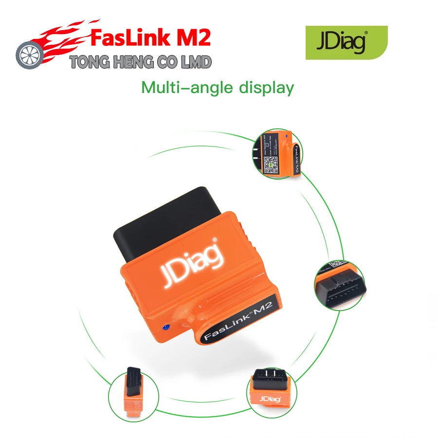Диагностический сканер OBD2 JDiag FasLink M2 Bluetooth 4 0 PK OBDLINK для iPhone Android|Механические