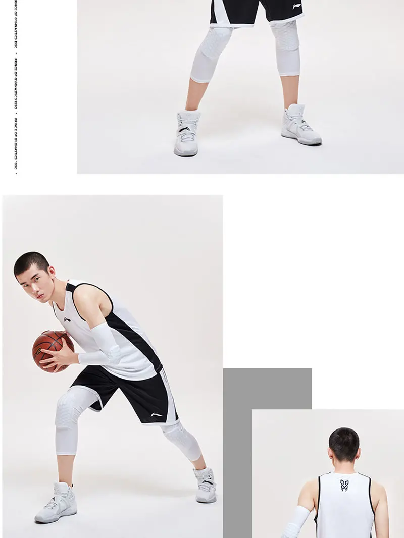 Li-Ning Мужская баскетбольная серия жилет соревновательный Топ дышащий на сухой обычной подкладе Спортивная футболка без рукавов AAYP051 MBS082