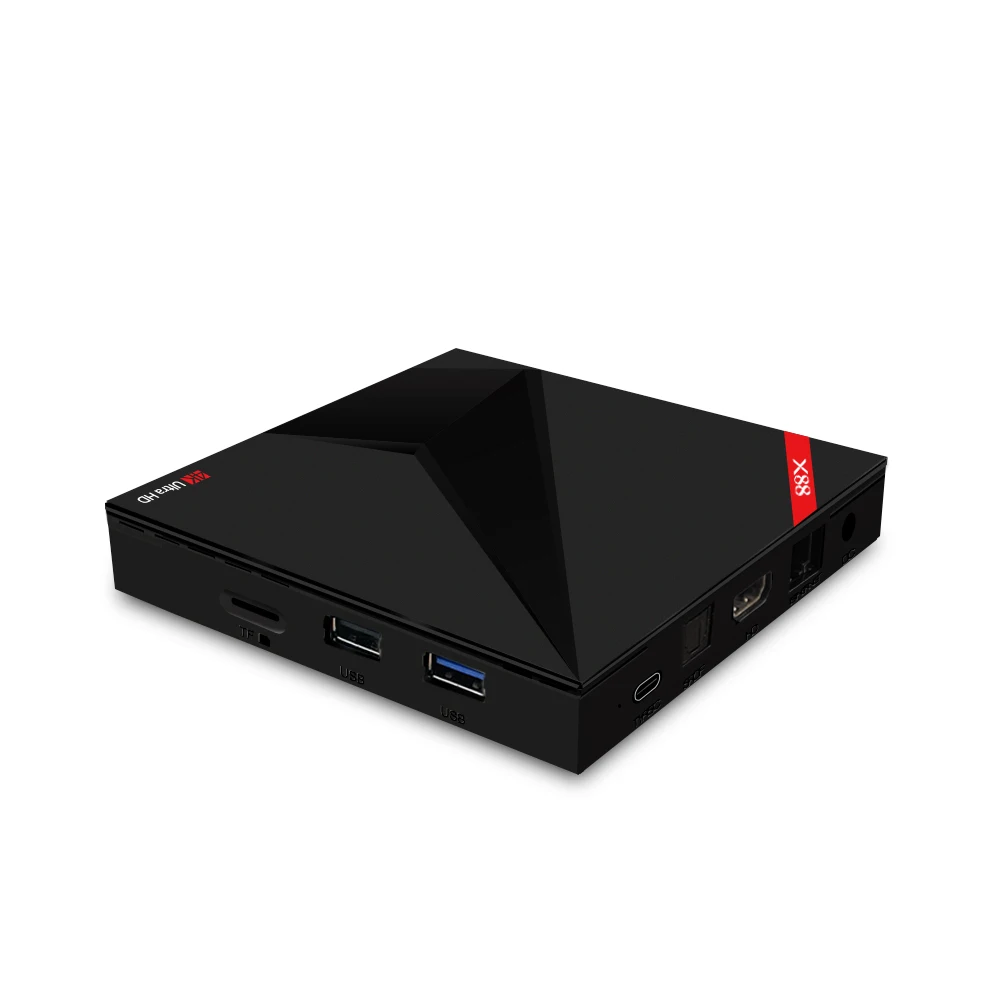 VHXSIN 2 шт./лот Rockchip RK3328 Google Android 7 1 OS TV Box X88 с голосовым управлением|ТВ-приставки и