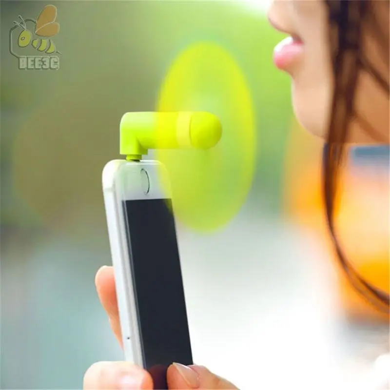 500 шт./лот милый крутой мини-адаптер для мобильного телефона USB вентилятор ручной 2