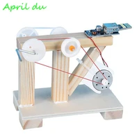april du diy dynamo generator model wood invention science experiment toys assemble material kits children creative educational