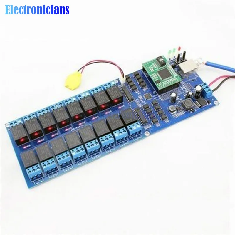 1 компл. высокопроизводительный USR-R16-T industrial ethernet реле 16 канала Дистанционное