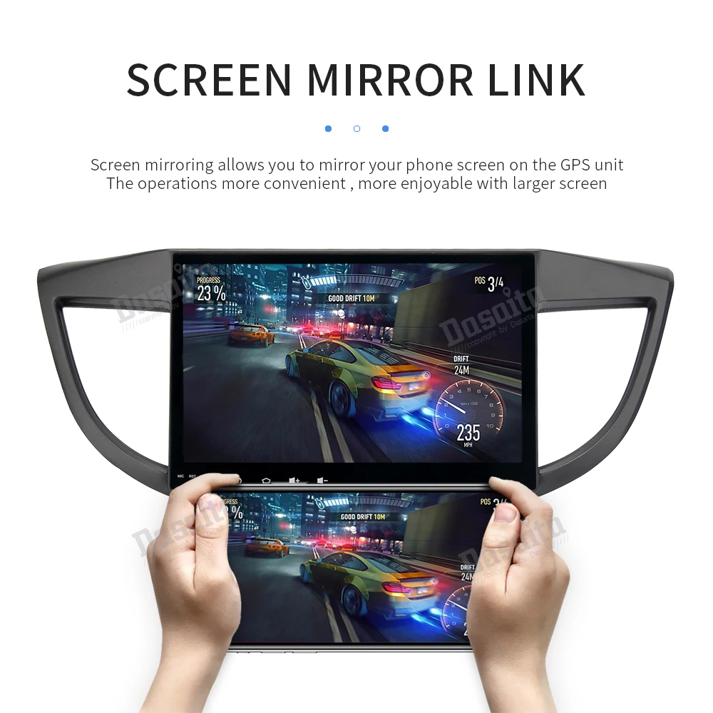 Dasaita 10," 2 Din Android 9,0 Автомагнитола gps для Honda CRV мультимедиа 2012 2013 авто стерео MP3 1024*600 встроенный Micropho