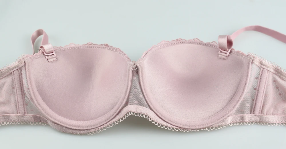 Сексуальный женский кружевной комплект с бюстгальтером без бретелек прозрачные