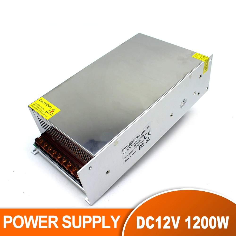 AC DC 12V 100A 1200W одиночный выход импульсный источник питания для камеры