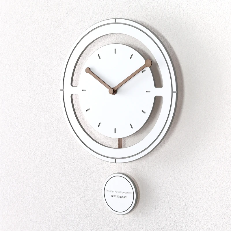 Stylish minimalist swing home wall clock Literary style office decorative | Дом и сад