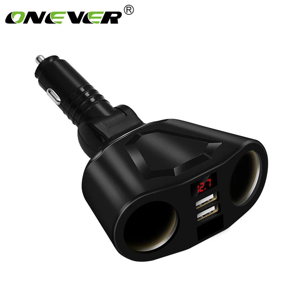 Автомобильное зарядное устройство Onever с двумя USB портами|Адаптер питания| |