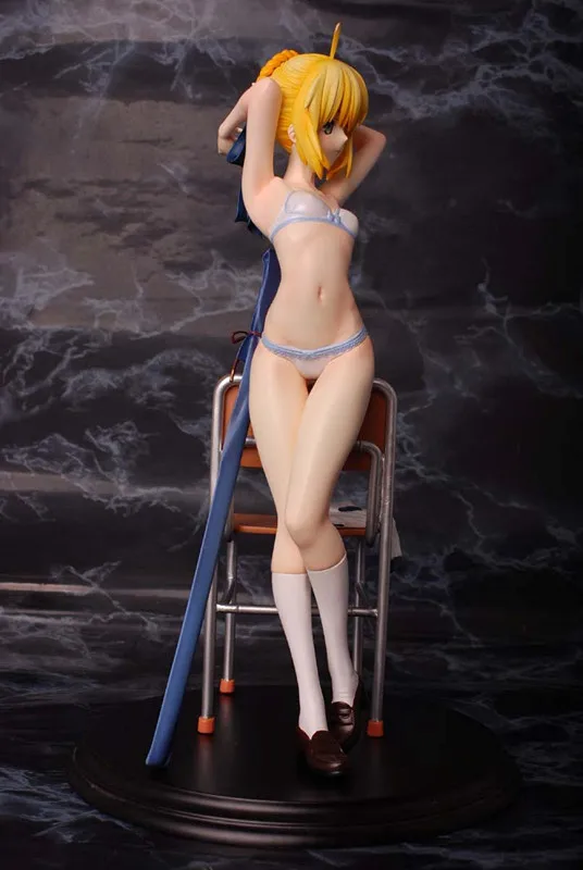 1/6 пикантные fate/stay night Saber фигурка девушки из аниме голая аниме-фигурка японский