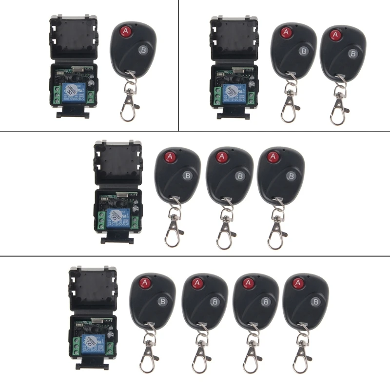 

433MHz Wireless RF Relay Remote Control Switch Receiver Transmitter - L060 New hot