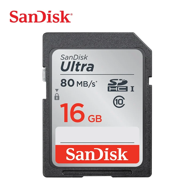 16 ГБ Двойной Флеш-накопитель SanDisk Ultra 32 Гб оперативной памяти, 16 Гб встроенной памяти, 64 ГБ 128 Гб класс 10 SDHC карты SD карта памяти SDXC карты C10 80 МБ/с. sd-карта Поддержка официальный проверки - Емкость: 16 ГБ