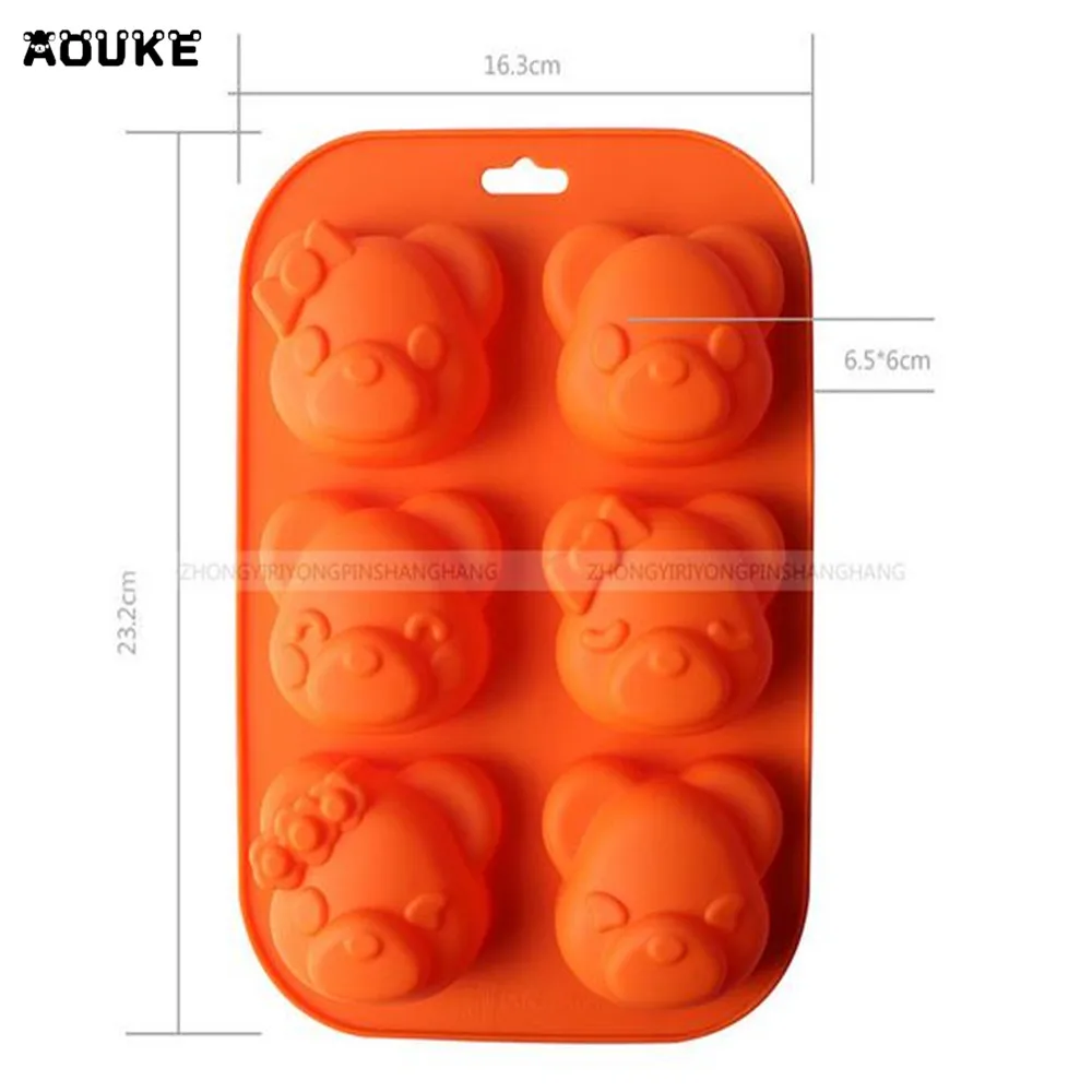 Инструменты сделай сам для милой формы медведя силиконовые выпечки шоколада