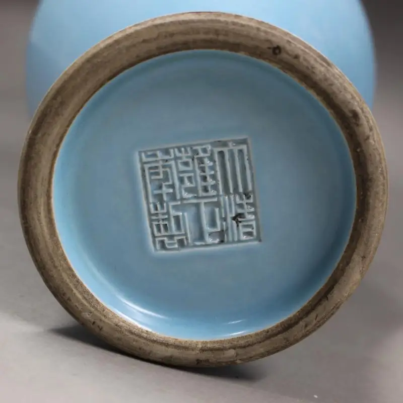 Qing Dynasty Yong Zheng синяя глазурь и чистая ручная работа Античная фарфоровая домашняя мебель коллекция антикварных принадлежностей