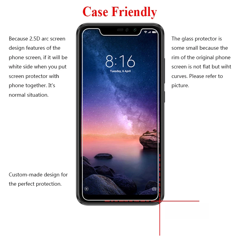 Защитное стекло для xiaomi redmi note 7 6 5 pro 4 закаленное note7 note5 note4 ksiomi xiaomei xiomi Защитная