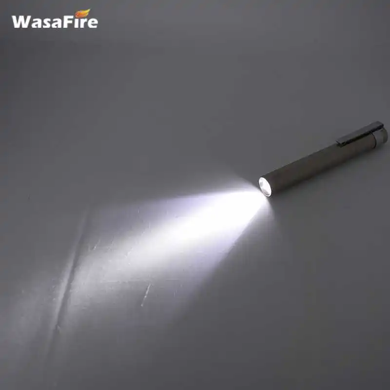 

High Quality Keychain Torches Stainless Steel LED Flashlight Portable Outdoor Mini Lanterna Lamp With Clip