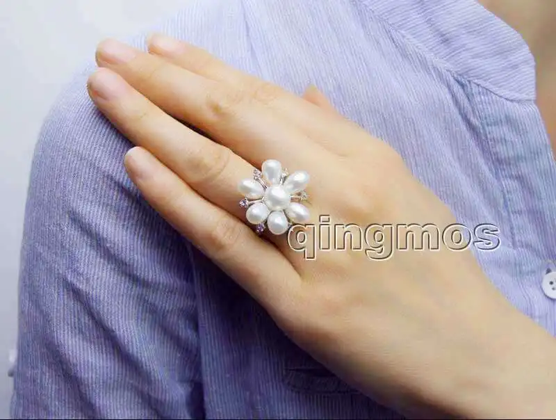 Новые Модные женские ювелирные изделия подарок 20 мм белый рис натуральный жемчуг