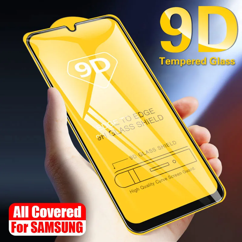 Закаленное стекло для Samsung A50 защитная пленка с полным покрытием A30 A40 Sumsung A 30