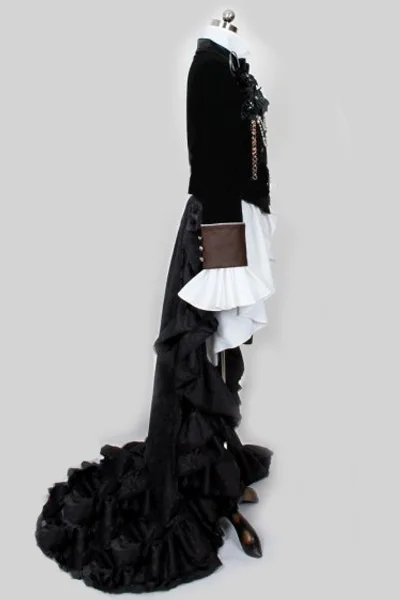 Аниме Black Butler Kuroshitsuji Ciel Phantomhive Косплэй костюм полный комплект для взрослых и детей