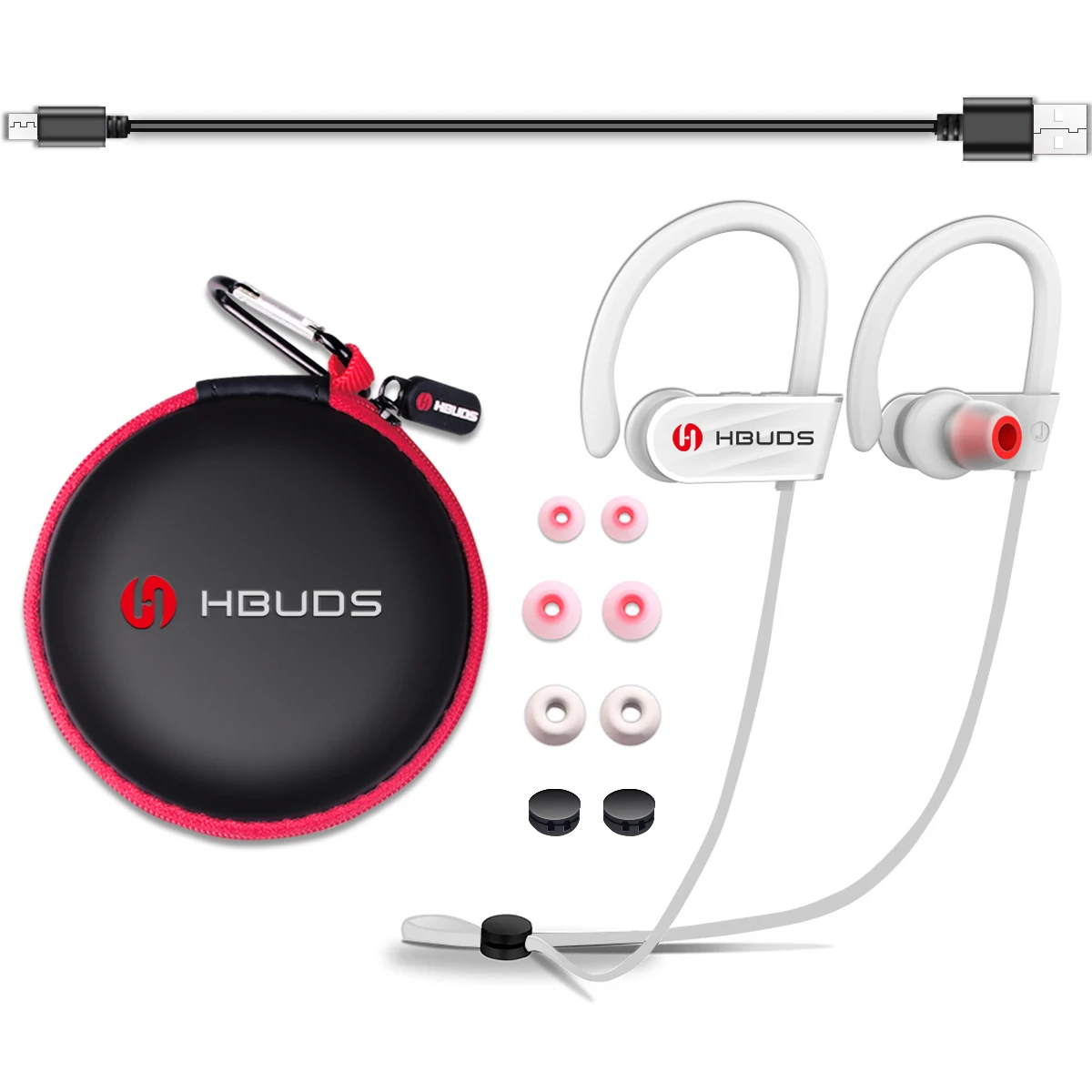 Bluetooth наушники HBUDS 4 1 Беспроводные спортивные водонепроницаемые IPX7 более